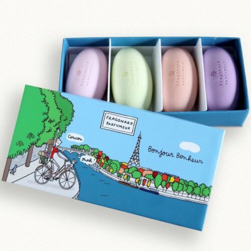Coffret 4 savons Bonjour  bonheur